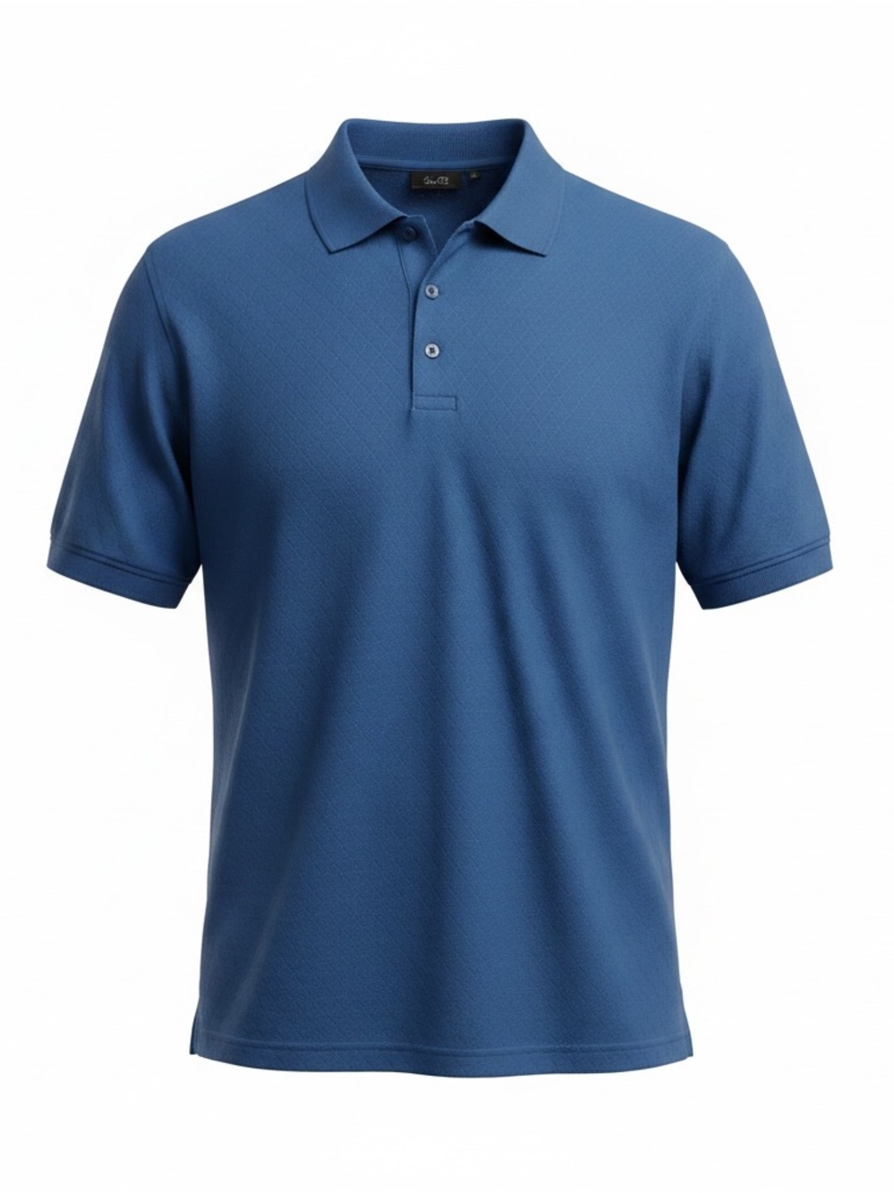 Tasso Elba Slate Blue Short-Sleeve Polo